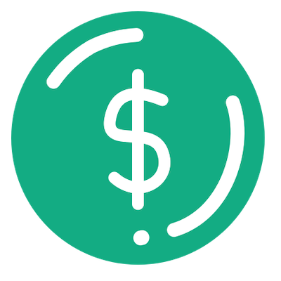 Dollar sign green background