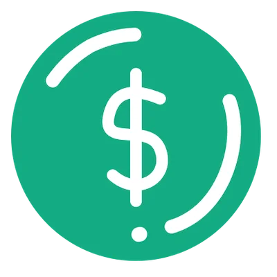 Dollar sign green background